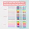 BAZIC Essence Gel Pen 24 Scented Glitter Neon Metalllic Color